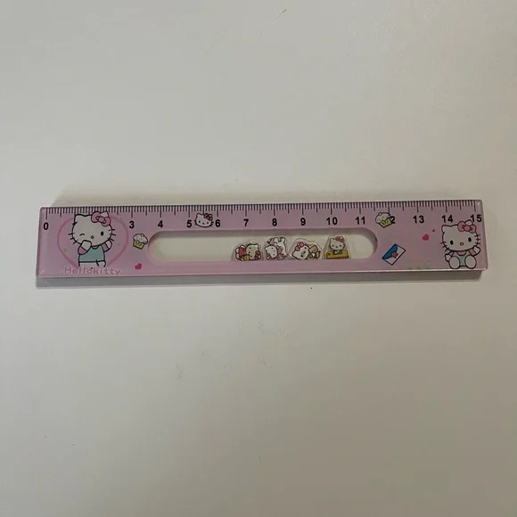 Hello Kitty 15cm Pink Ruler - Picture 2 of 8